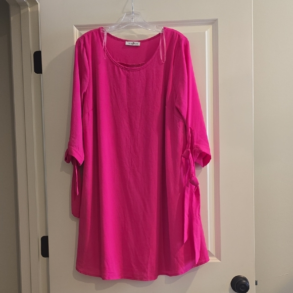 Vibrant Pink Tunic Dress - Picture 1 of 1